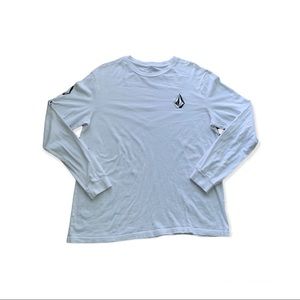 Volcom White Long Sleeve T- Shirt Men’s Size Large